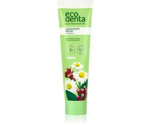 Ecodenta Green Sensitivity Relief dentifrice pour dents sensibles au fluorure saveur Chamomile/Clove 100 ml