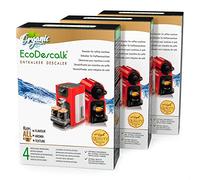 EcoDescalk Détartrant Machine à Café Écologique 3 x 4 Sachets Unidoses en Poudre Anticalcaire Naturel Compatible Nespresso, Dolce Gusto, DeLonghi, Tassimo, Machines Automatiques et Expresso