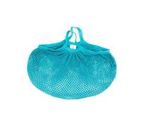 ECODIS Filet à provisions en coton bio turquoise - Sac de courses réutilisable 40x40 cm