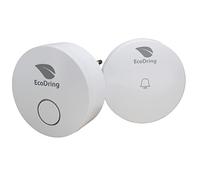 EcoDring Sonnette sans Fil sans Pile ECO ✮ Garantie Française 3 Ans ✮ portée jusqu'à 80 mètres, résistant à l'eau IPX7 + 36 mélodies