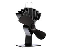 Ecofan 810EUXBX Ventilateur de poêle à Bois alimenté par la Chaleur, Noir, multilingue