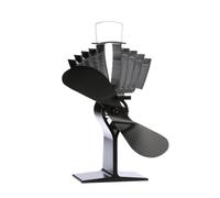 Ecofan AirMax, ventilateur de poêle à bois de style classique, alimenté par la chaleur, 297 m3/h, grande taille, lame en noire de 22,86 cm (9 po)