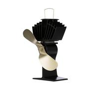 Ecofan AirMax, ventilateur de poêle à bois de style classique, alimenté par la chaleur, 297 m3/h, grande taille, lame en or de 22,86 cm (9 po)