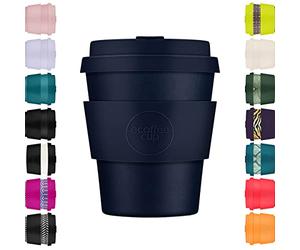 Ecoffee Cup 240ml (8oz) Gobelet Réutilisable - À Base de Plantes, Sans BPA, Léger, Compatible Lave-Vaisselle & Micro-ondes - Dark Energy