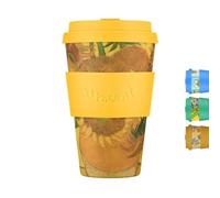 Ecoffee Cup Van Gogh 400ml (14oz) Gobelet Réutilisable - À Base de Plantes, Sans BPA, Léger, Compatible Lave-Vaisselle & Micro-ondes - Sunflowers