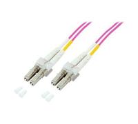 ECOFIBER - Câble réseau - LC multi-mode (M) pour LC multi-mode (M) - 7.5 m - fibre optique - 50 / 125 microns - violet