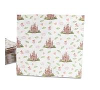 ECOFIESTA 20x serviettes de table pour anniversaires d'enfants 33 cm princesse - anniversaire decoration absorbant et recyclable - deco de table
