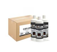 Ecoflame - Bioéthanol combustible écologique naturel pour cheminées biocheminées (12 bouteilles de 1L)