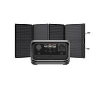 EcoFlow Centrale électrique portable RIVER 3 Plus avec panneau solaire 160W, batterie LFP 286Wh, sortie 1200W, autonomie 16 heures pour appareils <100W, générateur solaire pour extérieur, camping, RV