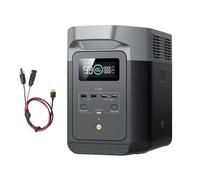 EcoFlow DELTA 2 Station électrique portable, batterie LFP, charge rapide, générateur solaire pour alimentation de secours domestique, balcon, camping et camping-cars (DELTA 2+cable)
