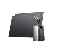 ECOFLOW Kit solaire de STREAM Ultra, batterie 1,92 kWh avec panneaux solaires rigides 400W*2, 4 entrées solaires MPPT 2800 W, ports CA doubles 2300 W, plug & play, batterie tout-en-un avec onduleur