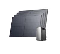 ECOFLOW Kit Solaire de Stream Ultra, Batterie 1,92 kWh avec Panneaux solaires rigides 500W*4, 4 entrées solaires MPPT 2800 W, Ports CA Doubles 2300 W, Batterie Tout-en-Un avec onduleur, Plug & Play