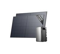ECOFLOW Kit solaire de STREAM Ultra, batterie 1,92 kWh avec panneaux solaires rigides 520W*2, 4 entrées solaires MPPT 2800 W, ports CA doubles 2300 W, plug & play, batterie tout-en-un avec onduleur
