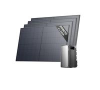 ECOFLOW Kit solaire de STREAM Ultra, batterie 1,92 kWh avec panneaux solaires rigides 520W*4, 4 entrées solaires MPPT 2800 W, ports CA doubles 2300 W, batterie tout-en-un avec onduleur, plug & play
