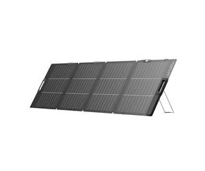 EcoFlow Panneau solaire portable léger 220 W, bifaciale, rendement jusqu'à 25%, cellule solaire de type N, support réglable, câble XT60 intégré, réglage exposition solaire intégré, étanchéité IP68