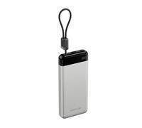 EcoFlow Rapid 20 000 mAh Batterie Externe, Recharge Rapide PPS 45 W, avec câble USB-C rétractable intégré pour Les déplacements, Compatible avec iPhone, Galaxy, Ordinateur Portable, Argent