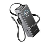 EcoFlow RAPID Powerbank (25 000 mAh, 170 W) 2×100 W câble USB-C intégré - Argent