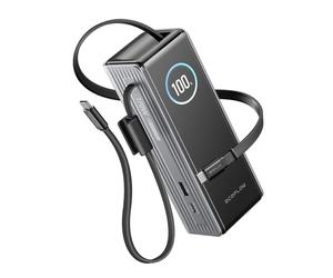 EcoFlow RAPID Powerbank (25 000 mAh, 170 W) 2×100 W câble USB-C intégré - Argent