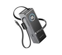 Ecoflow RAPID Powerbank, black, 25.000mAh, 170W Multi-Port, 100W Single Port, einziehbares USB-C Kabel 65cm (EF-RAPID25K100W-B-EU)