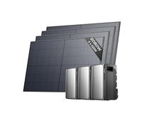 ECOFLOW STREAM Ultra et 2 x AC Pro 5,76 kWh, avec stockage 2080 W batteries pour kit solaire avec 4 panneaux solaires 520 W, double connexion AC, capacité jusqu'à 11,52 kWh, Smart AI, Plug&Play
