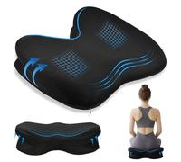 Ecofocet Coussin Coccyx, Coussin Chaise Bureau, Ergonomique Assise en Mousse à Mémoire, Soulager Les Douleurs des Hanches et du Coccyx, pour Bureau Voiture Fauteuil Roulant