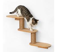 Ecofocet Étagère d'escalade Murale pour Chat, Escalier pour Chats Mural, Arbre à Chats Mural Griffoir, Éagère d'escalade pour Chat, Marche Murale et Griffoir pour Escalade/Gratter/Jouer