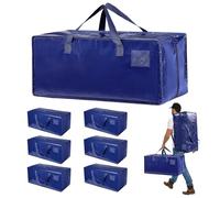 Ecofocet Lot de 6 Sac de Déménagement extra larges, 92L Sac de Rangement