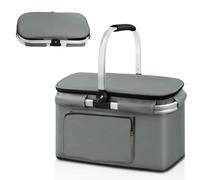 Ecofocet Panier à Provisions Pliable 25L, Grand Panier Isotherme Pliable