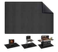 Ecofocet Tapis Barbecue Sol Exterieur 102 x 152 cm, Tapis de Sol Ignifuge et Imperméable Double Face en Silicone, Tapis de Barbecue Extérieur, Protection Anti-Feu pour Terrasses, Patios et Camping