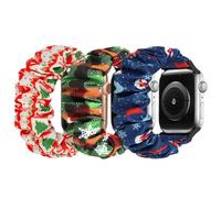 Ecogbd Bracelet élastique de rechange compatible avec Apple Watch 38mm 40mm 41mm 42mm 44mm 45mm 46mm 49mm en nylon doux compatible avec iwatch Series 10 9 8 7 6 5 4 3 SE, femmes