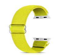 Ecogbd Bracelet élastique de rechange compatible avec Apple Watch 38mm 40mm 41mm 42mm 44mm 45mm 49mm en nylon doux compatible avec iWatch Series 9,8,7,6,5,4,3,2,1,SE pour homme et femme