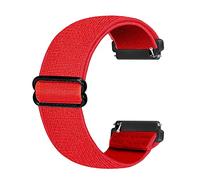 Ecogbd Bracelet élastique de rechange compatible avec la sangle Fitbit Versa/la sangle Fitbit Versa Lite/la sangle Fitbit Versa 2, bracelet en nylon en tissu souple pour femme homme (rouge)