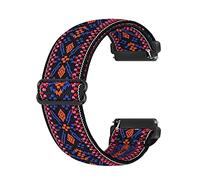 Ecogbd Bracelet élastique de rechange compatible avec la sangle Fitbit Versa/la sangle Fitbit Versa Lite/la sangle Fitbit Versa 2, bracelet en nylon en tissu souple pour femme homme (Bohême r)