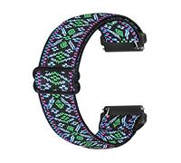 Ecogbd Bracelet élastique de rechange compatible avec la sangle Fitbit Versa/la sangle Fitbit Versa Lite/la sangle Fitbit Versa 2, bracelet en nylon en tissu souple pour femme homme (Bohême g)