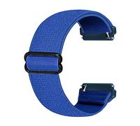 Ecogbd Bracelet élastique de rechange compatible avec la sangle Fitbit Versa/la sangle Fitbit Versa Lite/la sangle Fitbit Versa 2, bracelet en nylon en tissu souple pour femme homme (Bleu foncé)