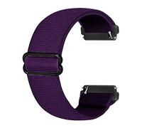 Ecogbd Bracelet élastique de rechange compatible avec la sangle Fitbit Versa/la sangle Fitbit Versa Lite/la sangle Fitbit Versa 2, bracelet en nylon en tissu souple pour femme homme (violet)