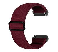 Ecogbd Bracelet élastique de rechange compatible avec la sangle Fitbit Versa/la sangle Fitbit Versa Lite/la sangle Fitbit Versa 2, bracelet en nylon en tissu souple pour femme homme (Vin rouge)