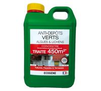 ECOGENE-AB7 INDUSTRIES Anti-Mousse Concentré 45g/l pour 450 m² 2L WEED_MOSS_CONTROL_AGENT ÉCOGÈNE