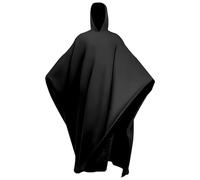 EcoGleam Cape de couverture surdimensionnée pour hommes et femmes, poncho de couverture portable confortable pour adultes en intérieur et en extérieur, Noir , taille unique