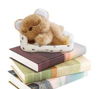 EcoGleam Ensemble de jouets en peluche endormi de 15 cm | EcoGleam Lot de 5 jouets en peluche en forme d'animal endormi, nid de 15 cm, mini poupée kawaii en peluche douce