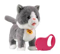 EcoGleam Jouet interactif électronique en peluche avec laisse télécommandée pour enfants et tout-petits (D)