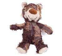 EcoGleam Jouet interactif en forme d'ours pour chien - Jouet couineur en peluche pour chiot - Violet - Taille L