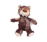 EcoGleam Jouet interactif en forme d'ours pour chien - Jouet couineur en peluche pour chiot - Violet - Taille S