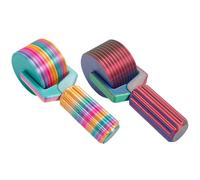 EcoGleam Lot de 2 rouleaux de peinture diamant DIY (couleur bonbon, rouge, vert)