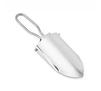 EcoGleam Pelle de Jardin Pliante en Acier Inoxydable Réutilisable Mini Outil de Jardin Pliable Pratique Louche Camping Sac à Dos Jardinage Pot (Style A)