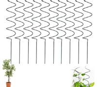EcoGleam Piquet de tomate Twist en spirale - Support pour plantes à tomates - Support pour plantes en pot - Rose vigne - Support de jardin