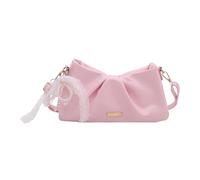 EcoGleam Sac à bandoulière plissé en polyuréthane pour femme - Décoration | EcoGleam Pearl Decor Sac à bandoulière plissé en polyuréthane Blanc 265 x 140 x 75 mm / 10,43*5,51*2,95in
