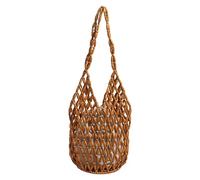 EcoGleam Sac à bandoulière pour femme - Tissé perlé - Sac à main fait à la main - Grande capacité - Léger - Pour les voyages, le shopping, le travail, les rendez-vous galants, l'utilisation