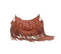 EcoGleam Sac à bandoulière rétro en polyuréthane pour femme, grande