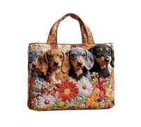 EcoGleam Sac de transport polyvalent, grande capacité, joli sac fourre-tout imprimé matelassé, sac fourre-tout en tissu Oxford pour les courses et les sorties en famille en plein air, Style I, 15.75 x